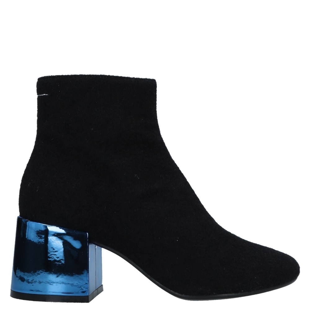 Authentic MM6 by Maison Margiela Navy Black Zip and Ankle Boots EU 40 US 9
